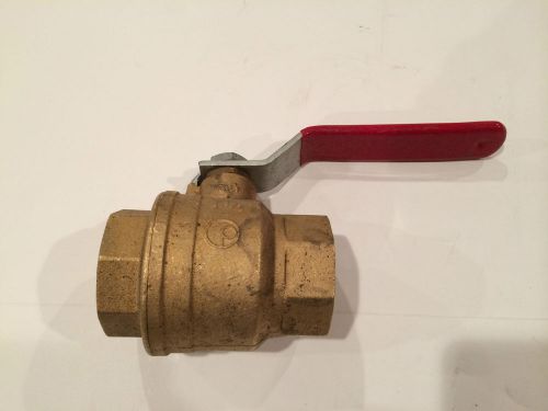 Jomar 1 1/2&#034; brass ball valve t100c screwed ends comp# 100-407 for sale