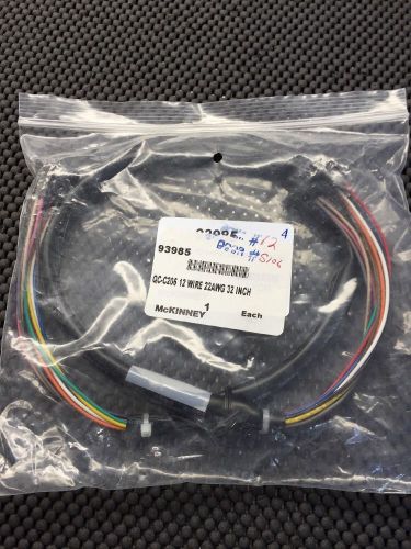 Mckinney products door harness 93985 qv-c206 12 wire 22awg 32 inch, new for sale