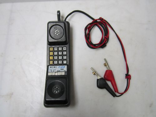 HD TELECOM INC 61D7 LISTED TELEPHONE TEST SET MODEL HD-4 &#034;ABN CLIPS&#034;