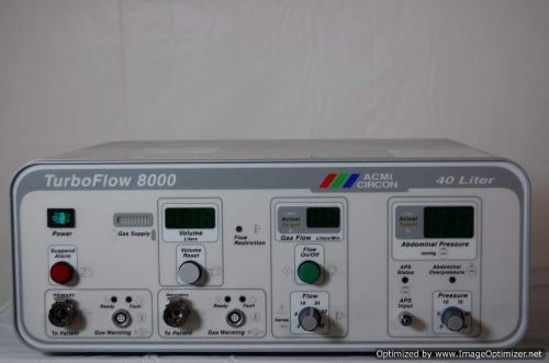 Acmi turboflow 8000 40l insufflator for sale