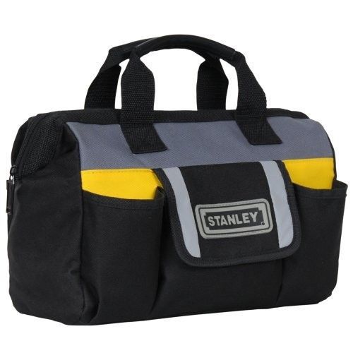 Tool bag soft side stanley 12-inch handles carrying portable tool storage adjust for sale
