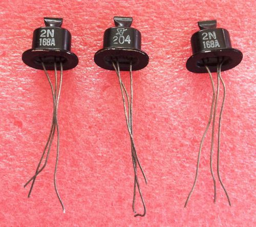 3 Pieces New 2N168A GE Germanium NPN Transistor Pinched Top