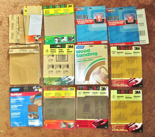Sand Paper Emery Paper Wet or Dry Wood Metal 9&#034; x 11&#034; 40+ Sheets