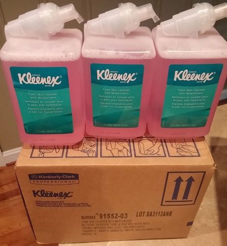9 x 1L liter Kimberly Clark Kleenex Foam Hand Soap 91552 / KCC91552CT Foaming