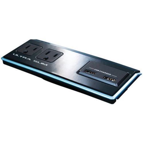 Steren BL-920-320 Slim AC 2-Outlet Wall Tap w/2 USB Outlets