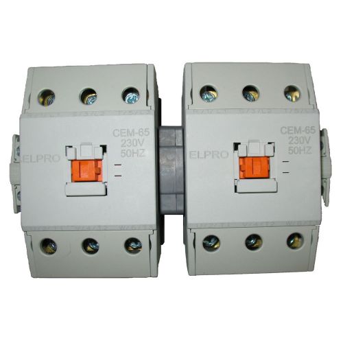 ELPRO CEM-65 Contactor Pair/Set, 3P 65A 230/400V 50-60Hz with interlocking