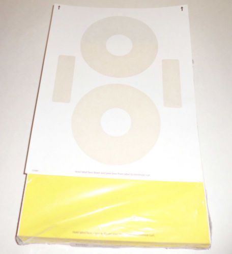 CD/DVD Labels 2 Up Yellow (Neato) 86 labels