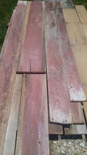 Reclaimed Faded Red Lumber Siding