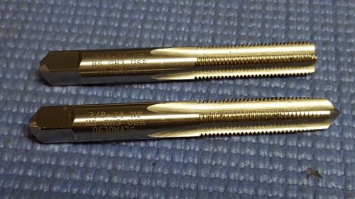 TAP  3/8-24 NF  HS JH3   4 -Flute TAPER  AND PLUG Hand  HSS  SET OF 2