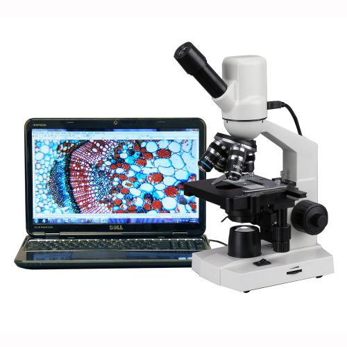 40x-1000x compound microscope with 3d mechanical stage + built in 3mp usb camera for sale