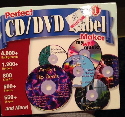 Perfect cd/dvd label maker