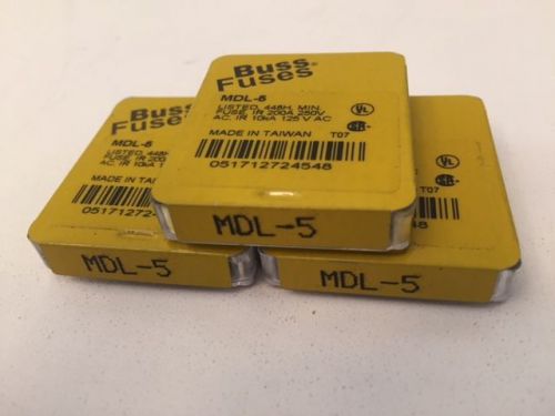 NEW LOT OF (14) BUSSMANN MDL 5 5A BUSS FUSES MDL-5 FUSES NEW