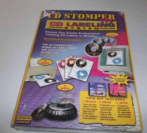 CD STOMPER PRO Disc Labeling System - Software, Labels, Applicator NEW KIT