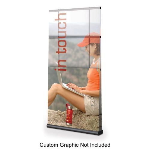 TESTRITE RY5 Retractable Banner Stand Silver for vinyl or fabric banner