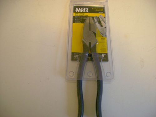 Klein Tools D213-9NE 9&#034; High Leverage Side Cutting Pliers Made In USA