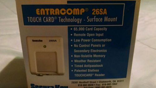 Secura key entracomp 26SA surface mount touch card reader