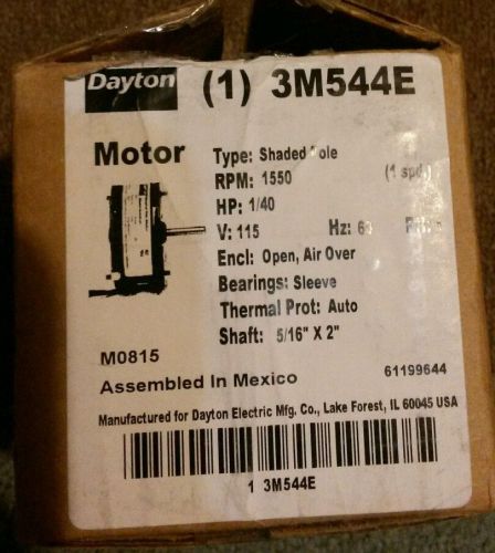 Dayton Motor 3M544E 5/16 shaft 2 inches long.