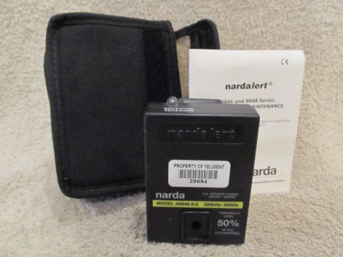 narda A8848-0.5 300kHz-45GHz Nardalert Personal Monitor w/Weatherproof Case
