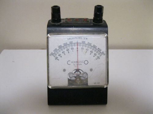 VINTAGE Cambosco Galvanometer MODEL NO. 65-63