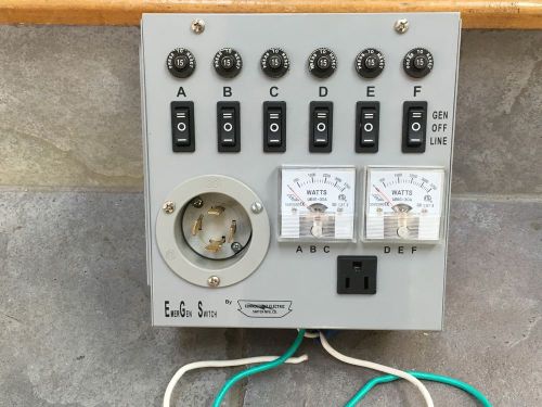 connecticut electric #6-7500 EmerGen Switch 30-Amp manual Transfer Switch