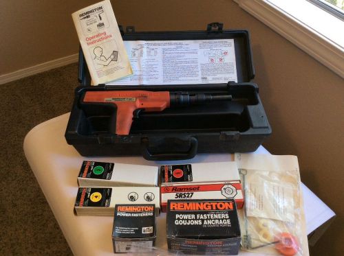REMINGTON 496 LOW VELOCITY POWDER ACTUATED CONCRETE NAILER,  F866551, WITH CASE