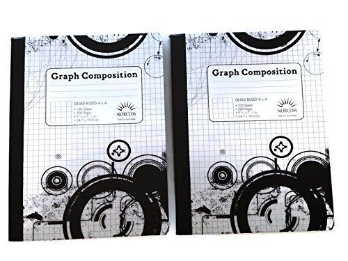 Quad Ruled Graph Composition Book (Pack of Two Books)
