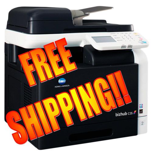 Konica bizhub c35 multifunction color copier mfp print scan fax for sale