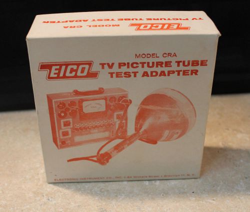 Eico TV Picture tube Tester Adapter model cra with paperwork and box 1962