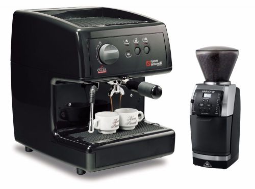 Nuova simonelli oscar espresso coffee machine &amp; mahlkonig vario grinder black for sale