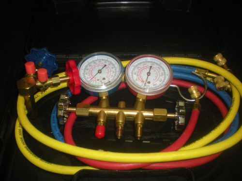Manifold gauge set hvac air conditioning refrigeration test kit for sale