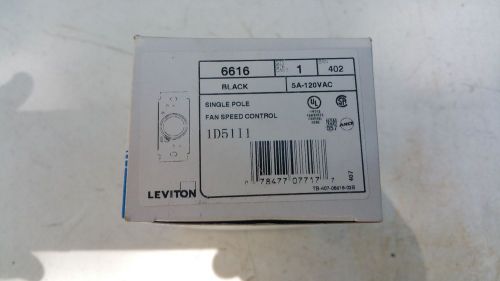 Leviton Single pole fan speed control