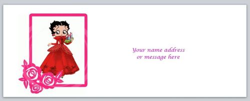 30 personalized return address labels betty boop buy 3 get 1 free (bo731) for sale