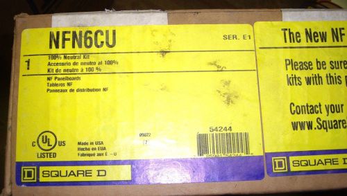 SQUARE D NFN6CU 100% NEUTRAL KIT , 400/600 AMP ,  NEW IN BOX , (A1)