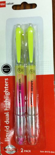 Liquid Dual Highlighters Assorted Color 2 Pack Highlighters Free Shipping