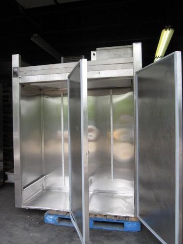 Traulsen 2 Door Roll-In Refrigerator All Stainless Steel 68&#034;Wide Bakery Racks