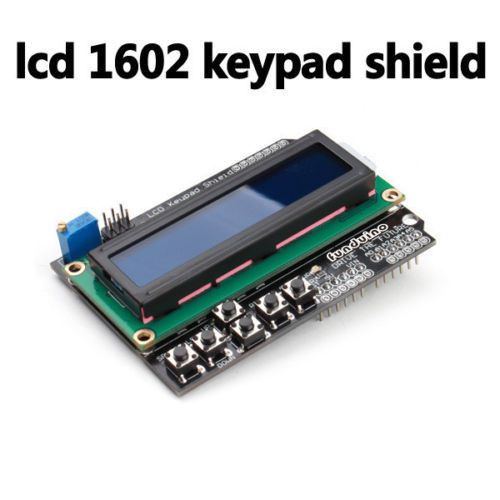 High quality LCD Screen Display Board 1602 16x2 Keypad Shield Blue Backlight