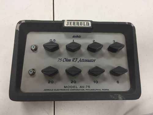 Jerrold Electronics AV-75  Variable RF Attenuator