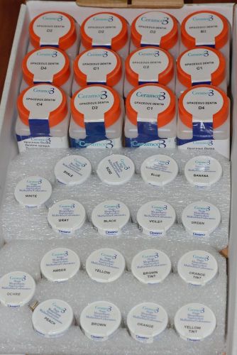 Ceramco 3 Porcelain PFM, Stain ,Paste Opaque 75 Bottle Dental Lab