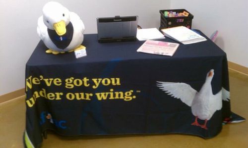 Aflac Table Cloth Banner