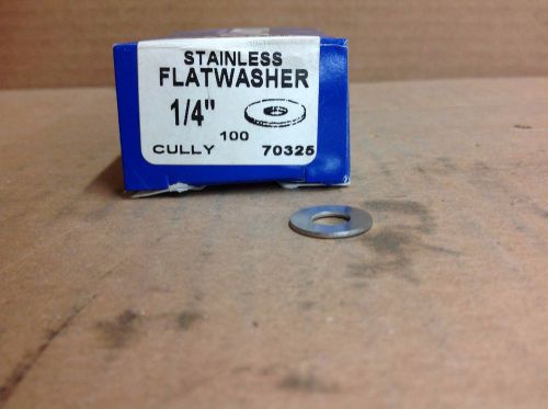Cul-70325 1/4&#034; Flat cut washer Lot of 100 Pieces
