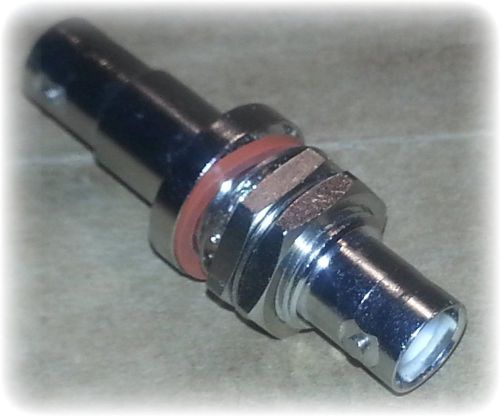 Adapter, coaxial, bulkhead, shv plug (m) to shv plug (m), straight (used) for sale