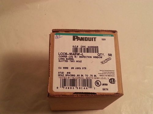 Panduit LCC6-10ABW-L Code Conductor Lug
