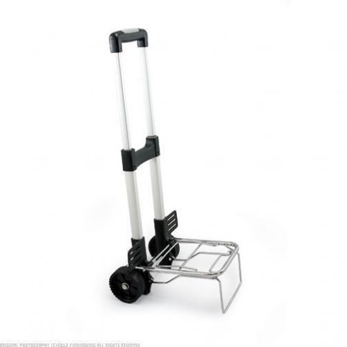 Picnic Time Trolley Folding Cart on Wheels with Extendable Handle