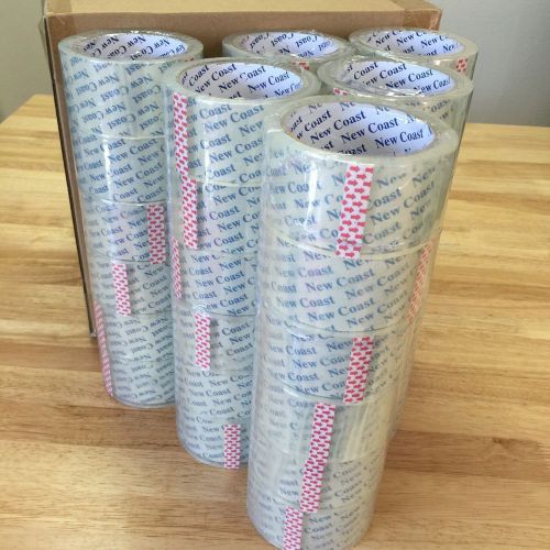 36 RollsNewCoast Clear Shipping Tape Sealing Packaging 2 Inch 55 Yard 2mil Thick