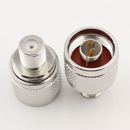 100pcs N Type male plug to F female jack RF coaxial adapter connector Zinc Alloy