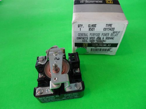 Square D General Purpose Power Relay SPDT 30A 8501 Type C015V20