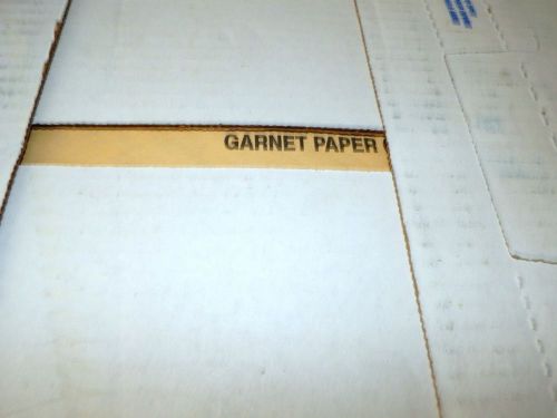 50 Grit garnet Sand Paper  9&#034; x 11&#034;  A514 Norton 01565 QTY:50 pcs (( X2 ))