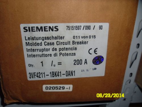 1PC Siemens 3VF4211-1BK41-0AN1 3VF4211-1BK41-0AN1