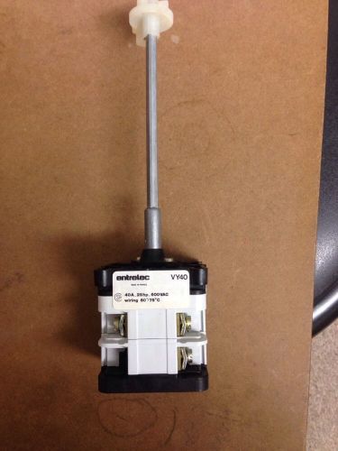 ENTRELEC ROTARY SWITCH WITH 6INCH SHAFT NO HANDLE VY4040A-25HP-600VAC