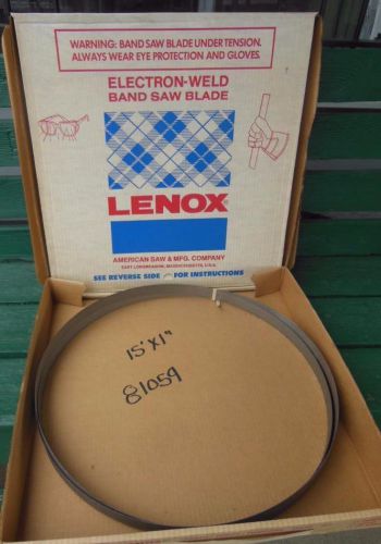 Lenox matrix e/w bandsaw blade 81059 15ft 15&#034;x1&#034; 035 8/12t industrial new tool for sale